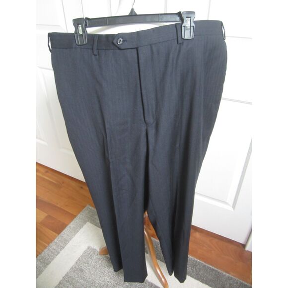 JOSEPH A BANK MENS' WOOL NAVY  FLAT FRONT  DRESS PANTS  39W  30L - Picture 1 of 4